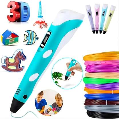 Bolígrafo Impresora 3D + Kit de Filamento de 9 M